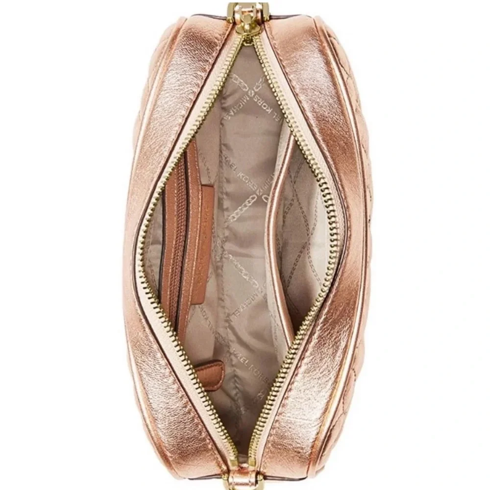 Michael Kors Metallic Rose Crossbody Bag - Picture 2 of 16